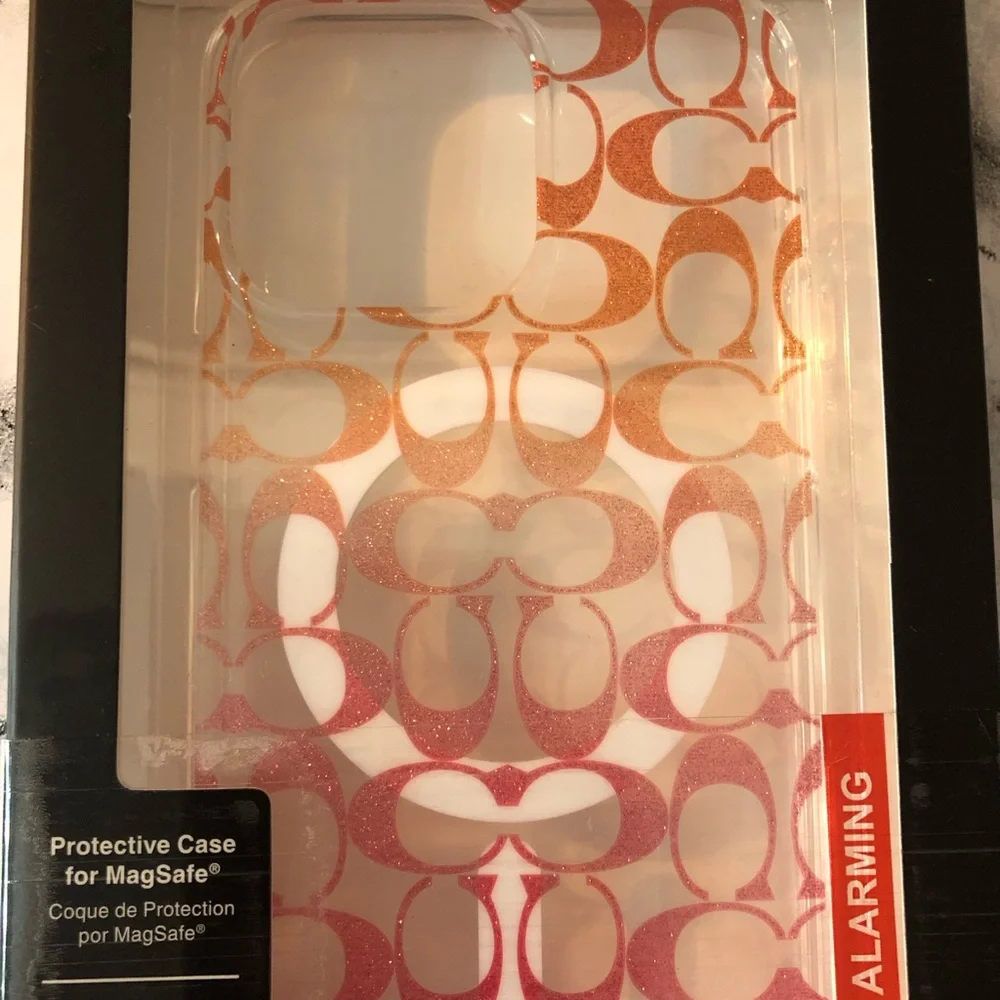 Coach Pink Ombré protective MagSafe iPhone 15 pro‎ max Case for Cell Phones